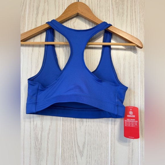BCG Mid Support Tagless Racerback Blue Sports Bra Size M NWT - Picture 3 of 3